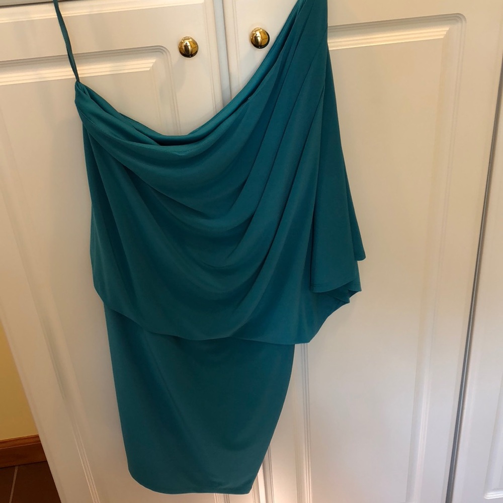 Jessica Simpson one-shoulder dress
